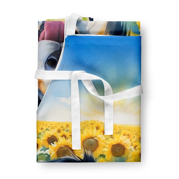 Border Collie in Sunflowers Apron For Discount - Image 3