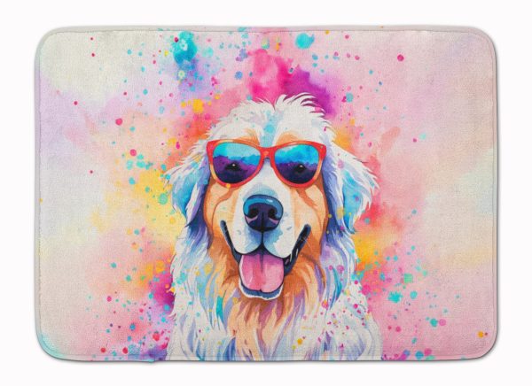 Great Pyrenees Hippie Dawg Memory Foam Kitchen Mat Online Hot Sale