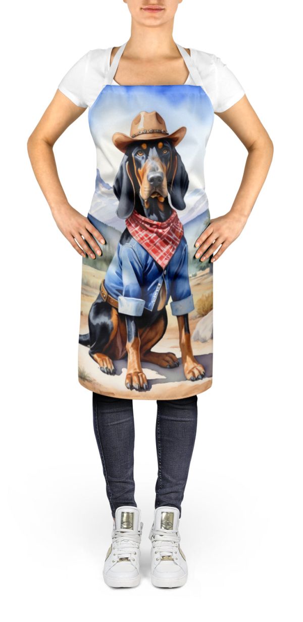 Black and Tan Coonhound Cowboy Welcome Apron For Cheap - Image 2