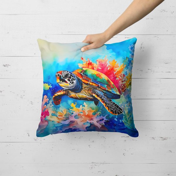 Loggerhead Sea Turtle Throw Pillow For Discount - Image 2