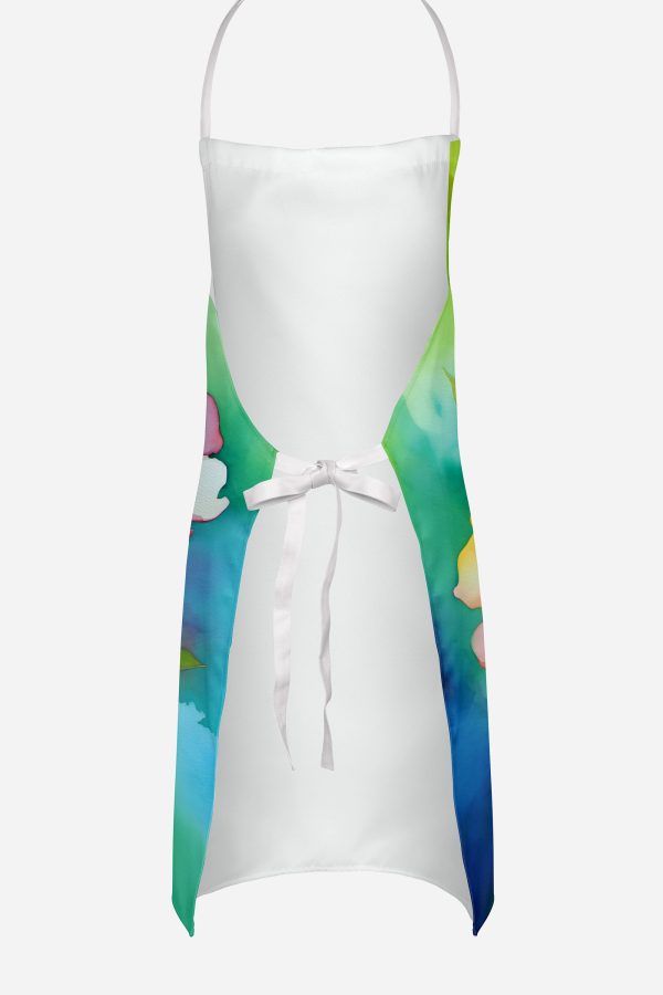 Arkansas Apple Blossom in Watercolor Apron Online Sale - Image 4