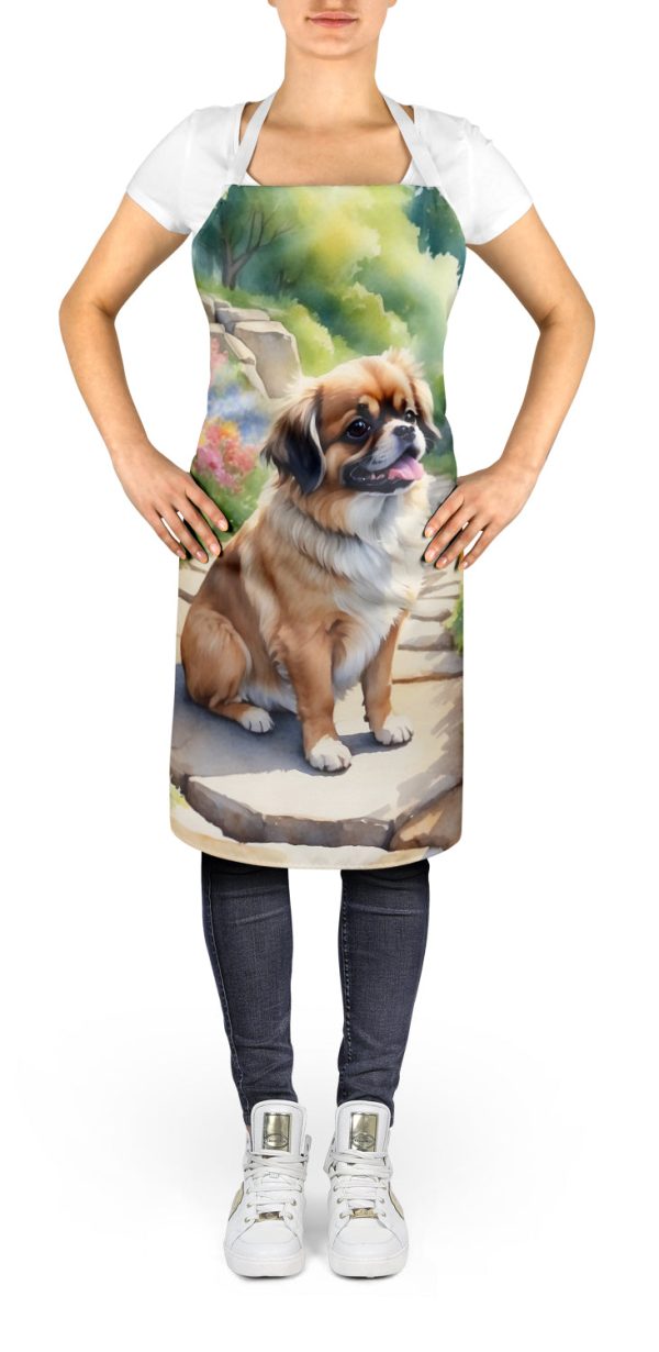 Tibetan Spaniel Spring Path Apron Online - Image 2