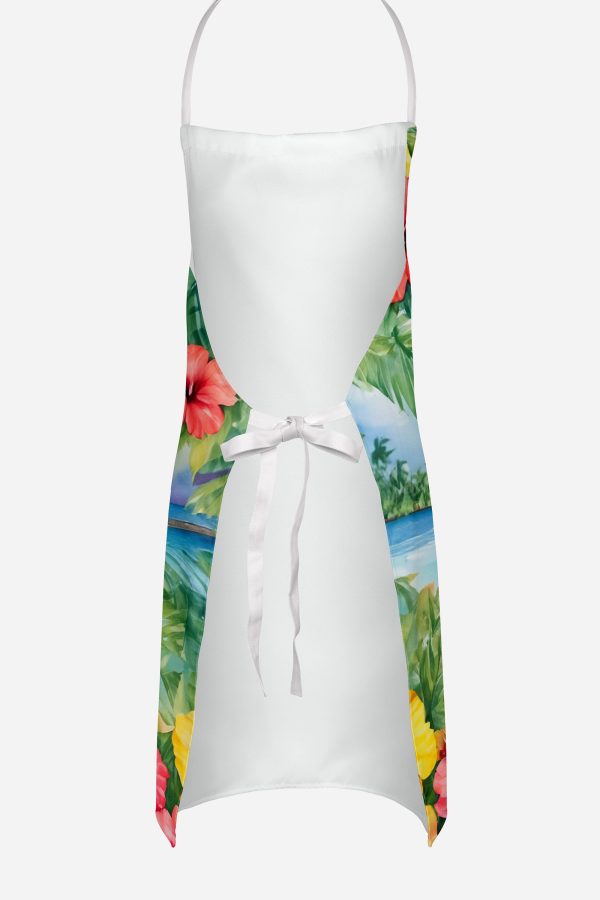 Boston Terrier Luau Apron For Sale - Image 4
