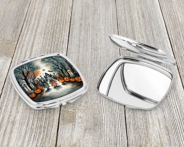 Creepy Dolls Spooky Halloween Compact Mirror Online - Image 3