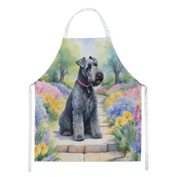 Kerry Blue Terrier Spring Path Apron For Sale