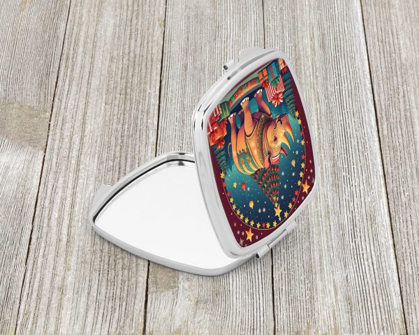 Rhinoceros Christmas Compact Mirror For Sale - Image 2