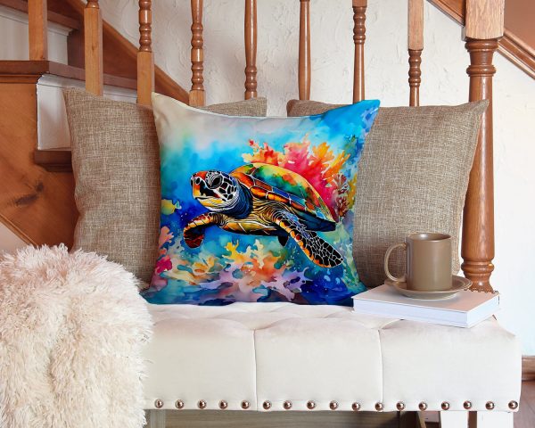Loggerhead Sea Turtle Throw Pillow For Discount - Image 3