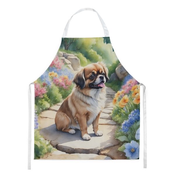 Tibetan Spaniel Spring Path Apron Online