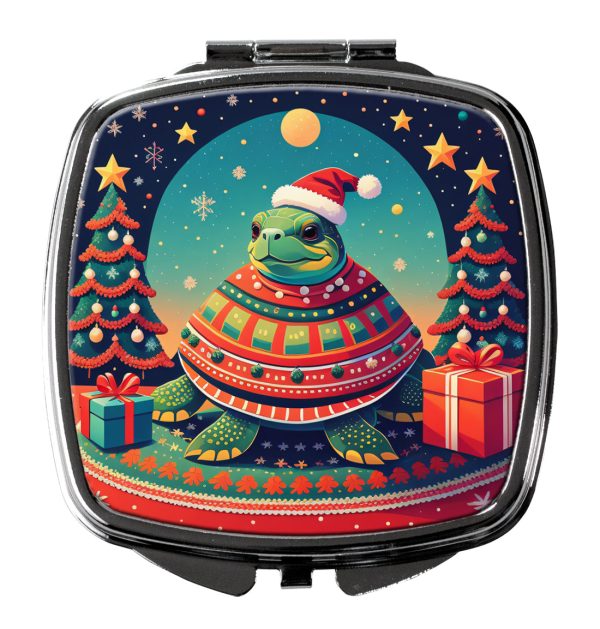 Turtle Christmas Compact Mirror Supply