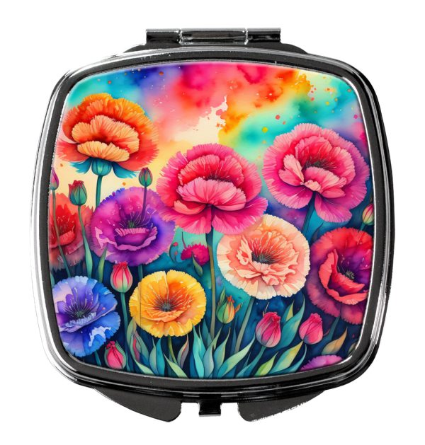 Colorful Carnations Compact Mirror Cheap