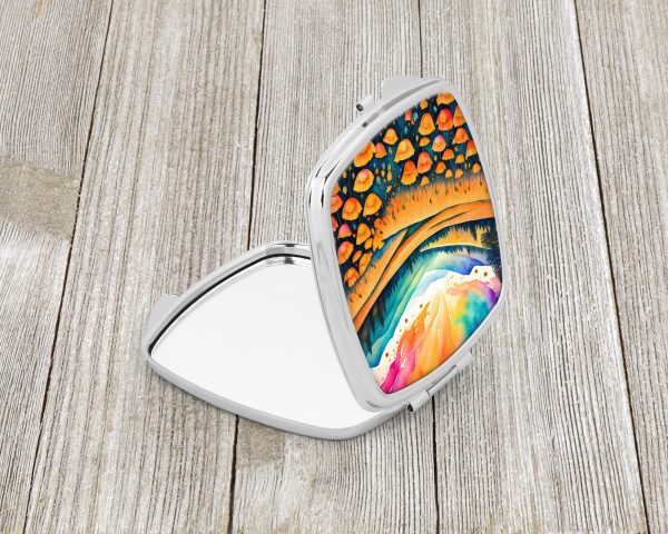 Colorful California poppies Compact Mirror Online now - Image 2