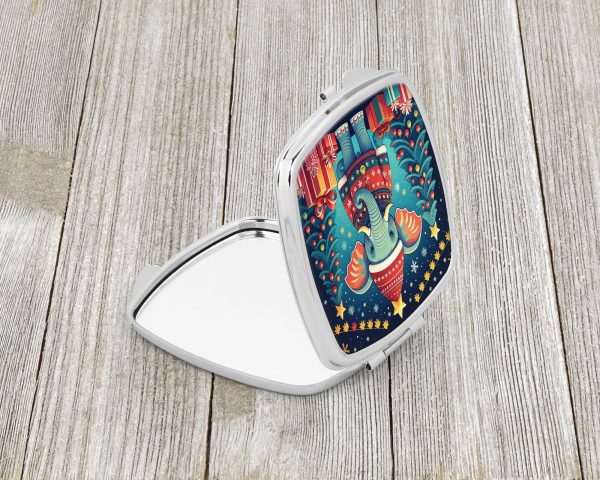 Elephant Christmas Compact Mirror Supply - Image 2