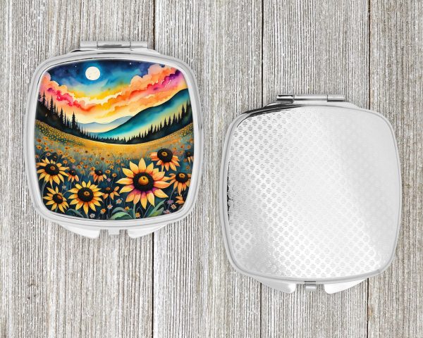 Colorful Black-eyed Susans Compact Mirror on Sale - Image 4