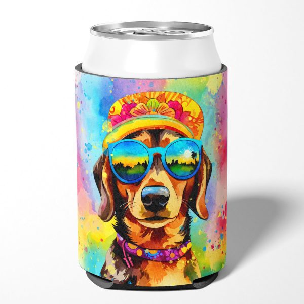 Dachshund Hippie Dawg Can or Bottle Hugger Discount - Image 2