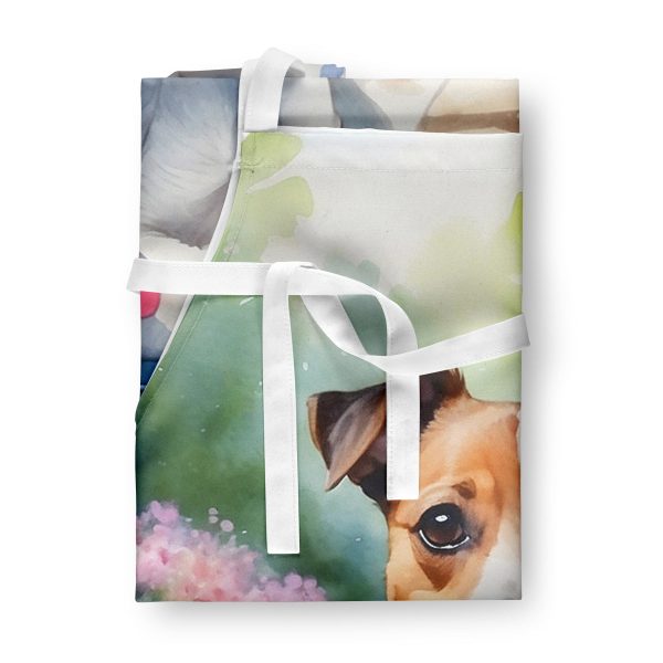 Jack Russell Terrier Spring Path Apron For Sale - Image 3