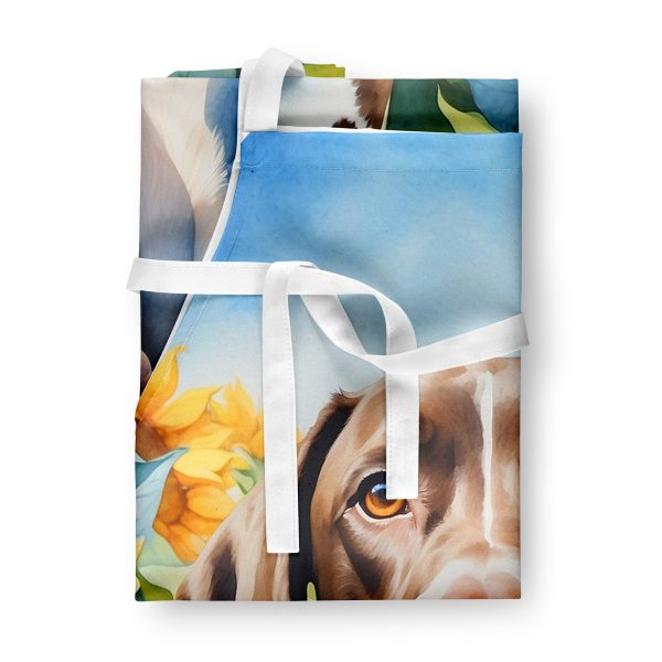 Pointer in Sunflowers Apron Hot on Sale - Image 3