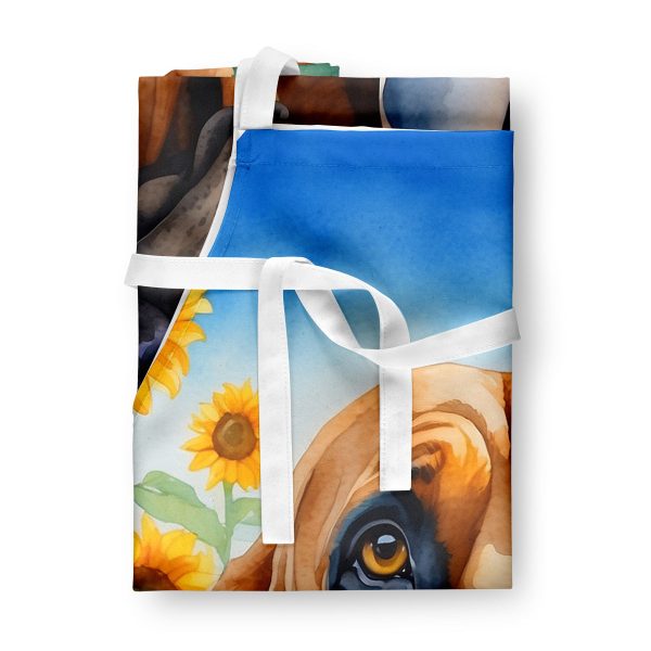 Bloodhound in Sunflowers Apron Online now - Image 3