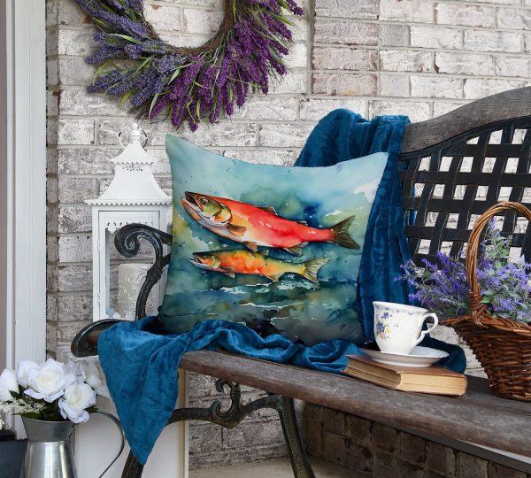 Salmon Throw Pillow Sale - Image 4
