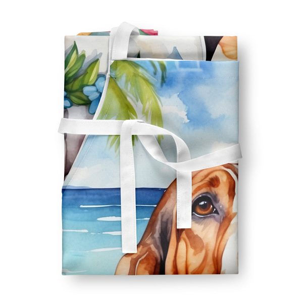 Basset Hound Luau Apron For Sale - Image 3