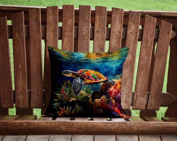 Loggerhead Sea Turtle Throw Pillow For Cheap - Image 2