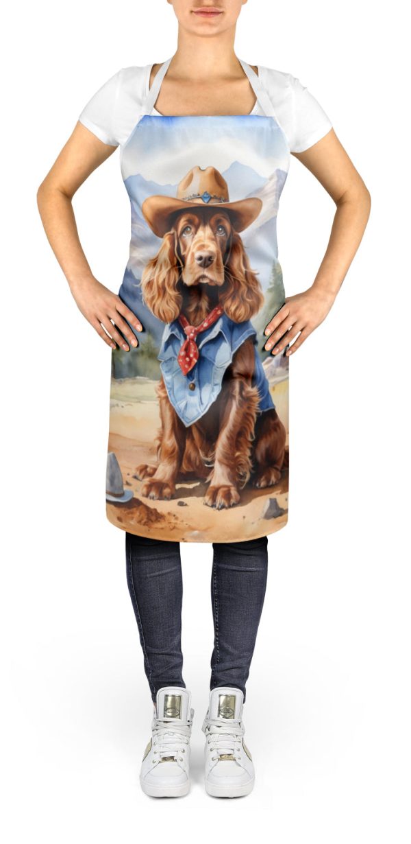 English Cocker Spaniel Cowboy Welcome Apron For Discount - Image 2