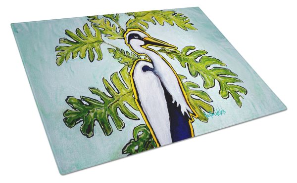 Jungle Fever Heron Glass Cutting Board Hot on Sale