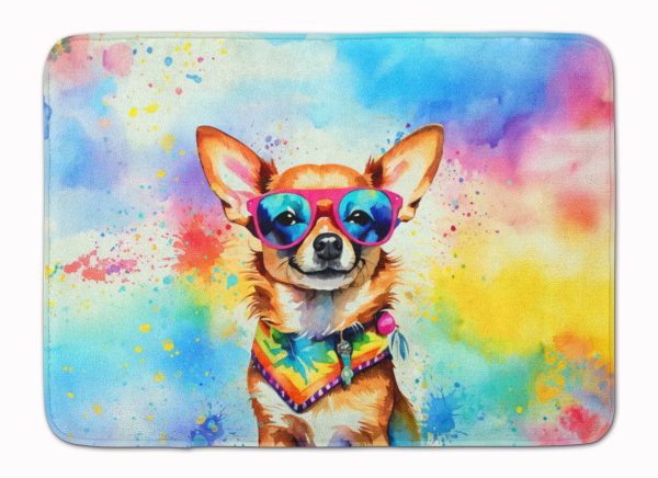 Chihuahua Hippie Dawg Memory Foam Kitchen Mat Discount