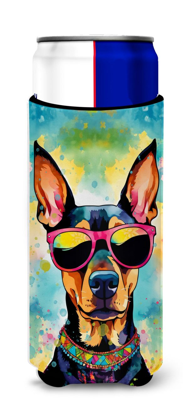 Doberman Pinscher Hippie Dawg Hugger for Ultra Slim Cans Fashion