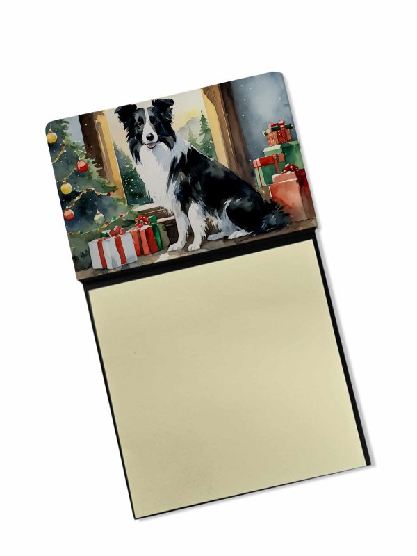 Border Collie Cozy Christmas Sticky Note Holder Online Sale