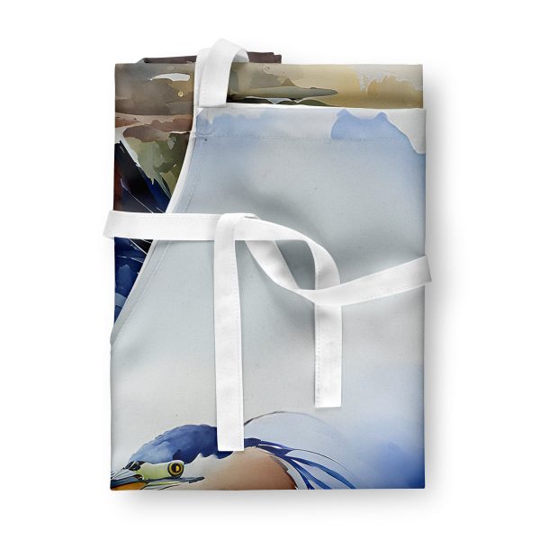 Blue Heron Apron For Sale - Image 3