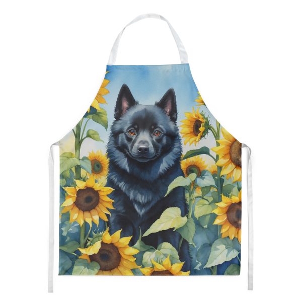 Schipperke in Sunflowers Apron For Cheap