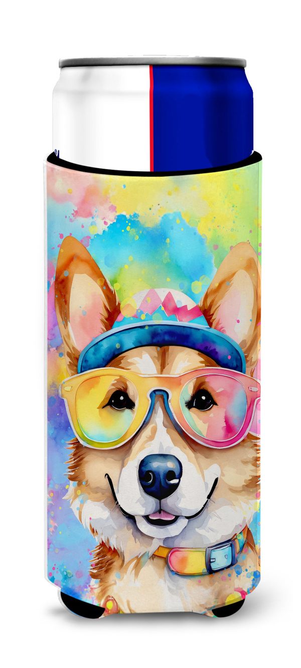 Corgi Hippie Dawg Hugger for Ultra Slim Cans Online