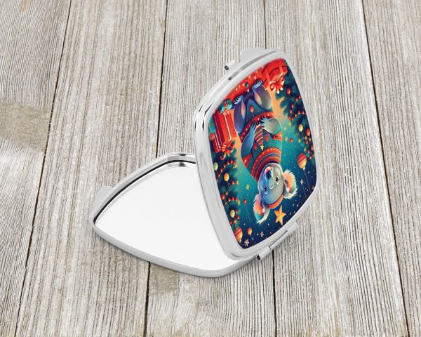 Koala Christmas Compact Mirror Hot on Sale - Image 2