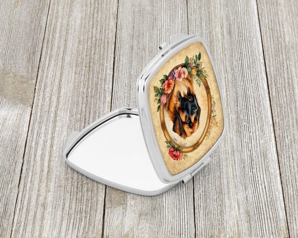 Leonberger and Flowers Compact Mirror Sale - Image 2