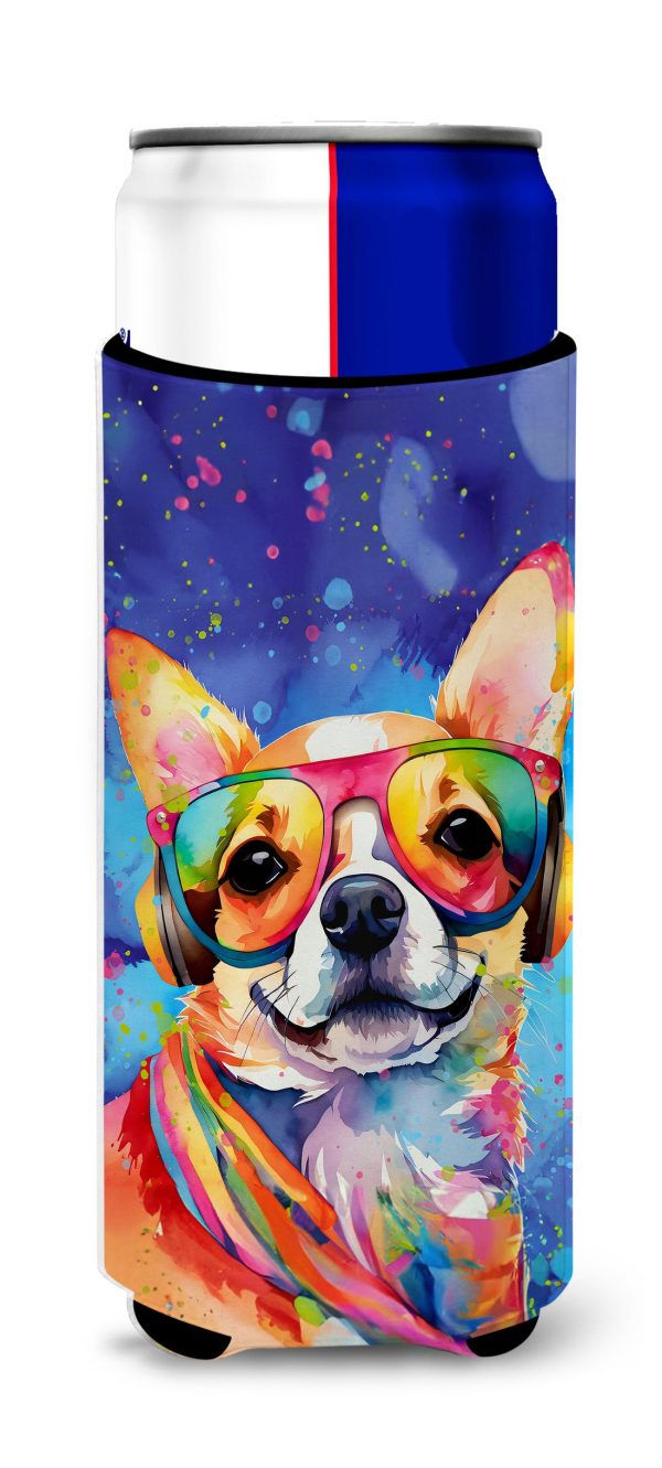 Chihuahua Hippie Dawg Hugger for Ultra Slim Cans Fashion