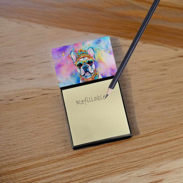 French Bulldog Hippie Dawg Sticky Note Holder Online Hot Sale - Image 2