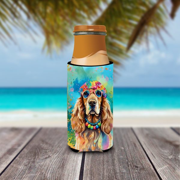 Cocker Spaniel Hippie Dawg Hugger for Ultra Slim Cans For Discount - Image 3