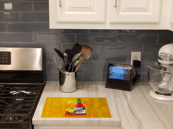 Got Sauce Hot Sauce Glass Cutting Board Online Hot Sale - Image 2