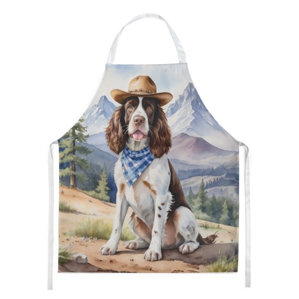 English Springer Spaniel Cowboy Welcome Apron on Sale