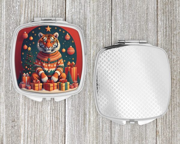 Tiger Christmas Compact Mirror Discount - Image 4