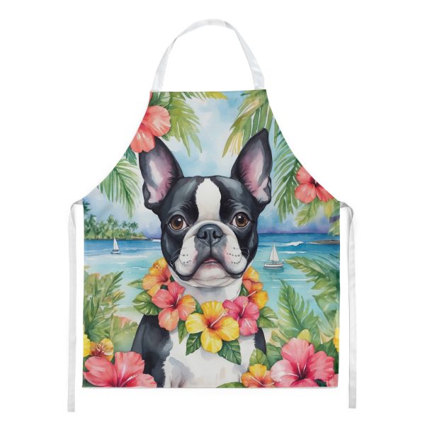 Boston Terrier Luau Apron For Sale