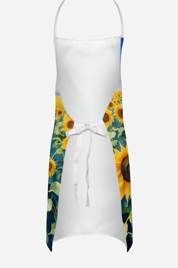 Border Collie in Sunflowers Apron For Discount - Image 4
