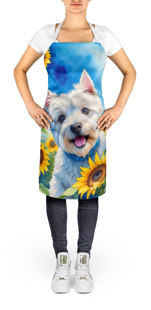 Westie in Sunflowers Apron Online now - Image 2