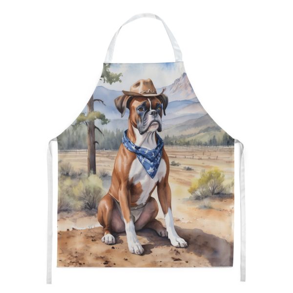 Boxer Cowboy Welcome Apron Sale