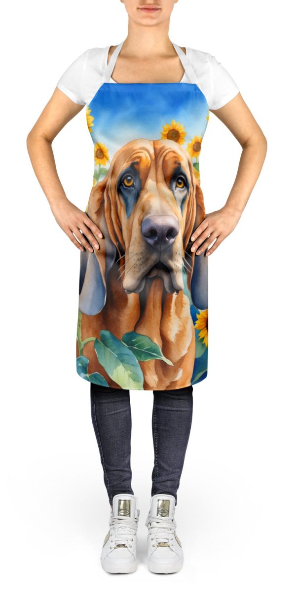 Bloodhound in Sunflowers Apron Online now - Image 2