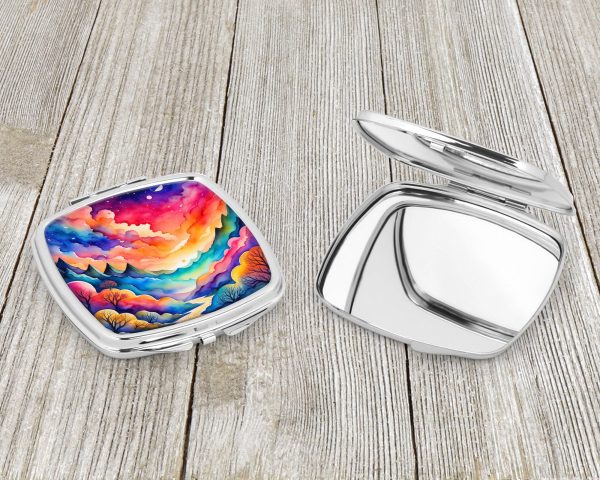 Colorful Amaranths Compact Mirror Sale - Image 3