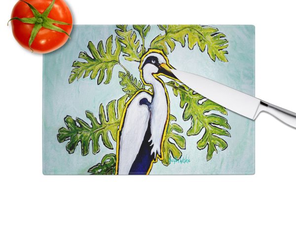 Jungle Fever Heron Glass Cutting Board Hot on Sale - Image 4