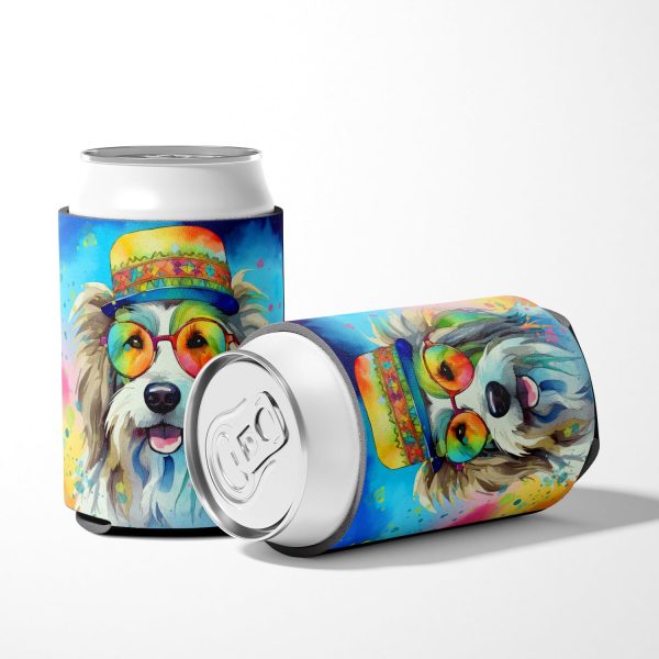 Bearded Collie Hippie Dawg Can or Bottle Hugger For Discount - Image 5