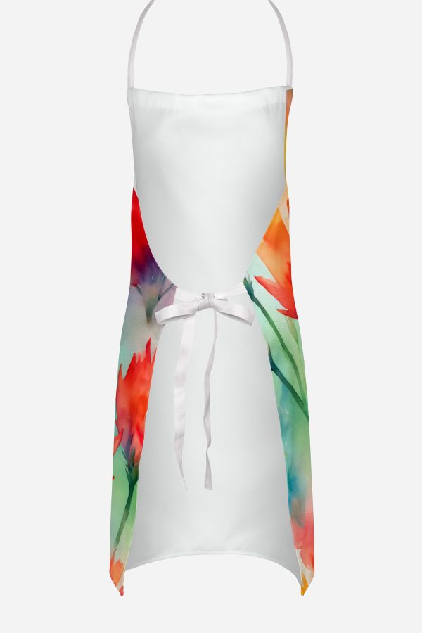 Wyoming Indian Paintbrush in Watercolor Apron Online - Image 4