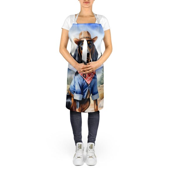 Black and Tan Coonhound Cowboy Welcome Apron For Cheap - Image 5